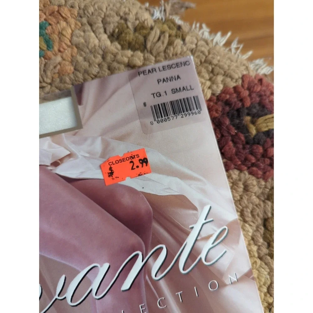 New Levante Bridal Wedding Ivory Pearlescence Pantyhose Panna 1 Small Made Italy